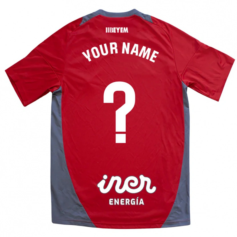 Danxen Men Your Name #0 Red Gray Away Jersey 2025/26 T-Shirt