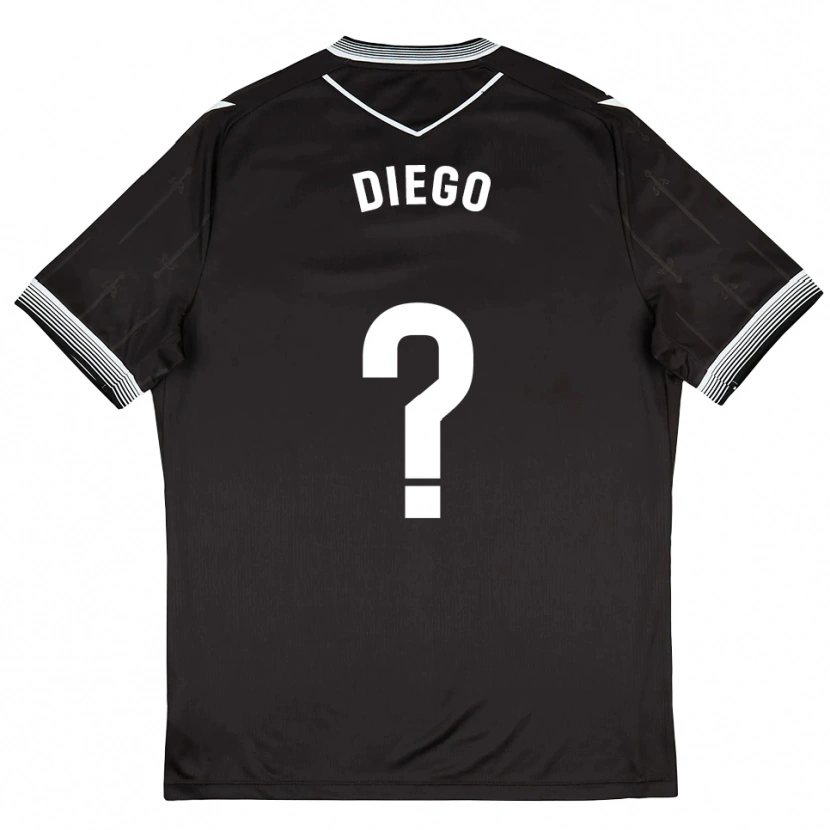 Danxen Men Diego Sánchez #0 Black White Away Jersey 2025/26 T-Shirt