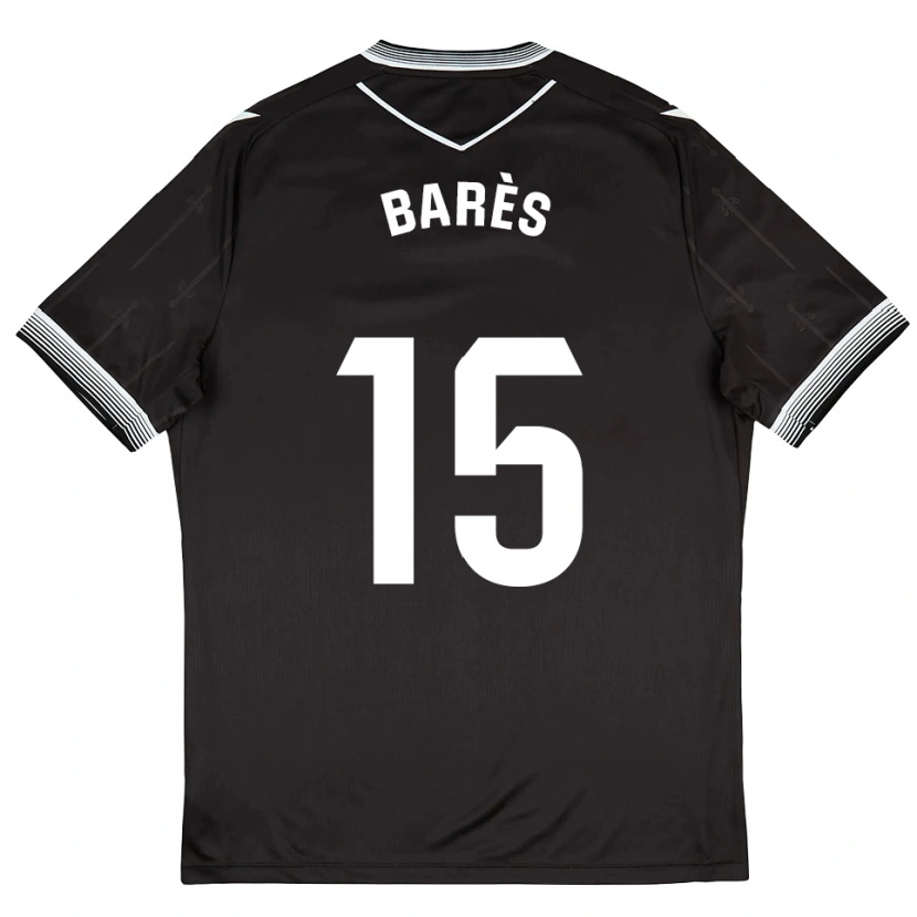 Danxen Men Gabriel Barès #15 Black White Away Jersey 2025/26 T-Shirt