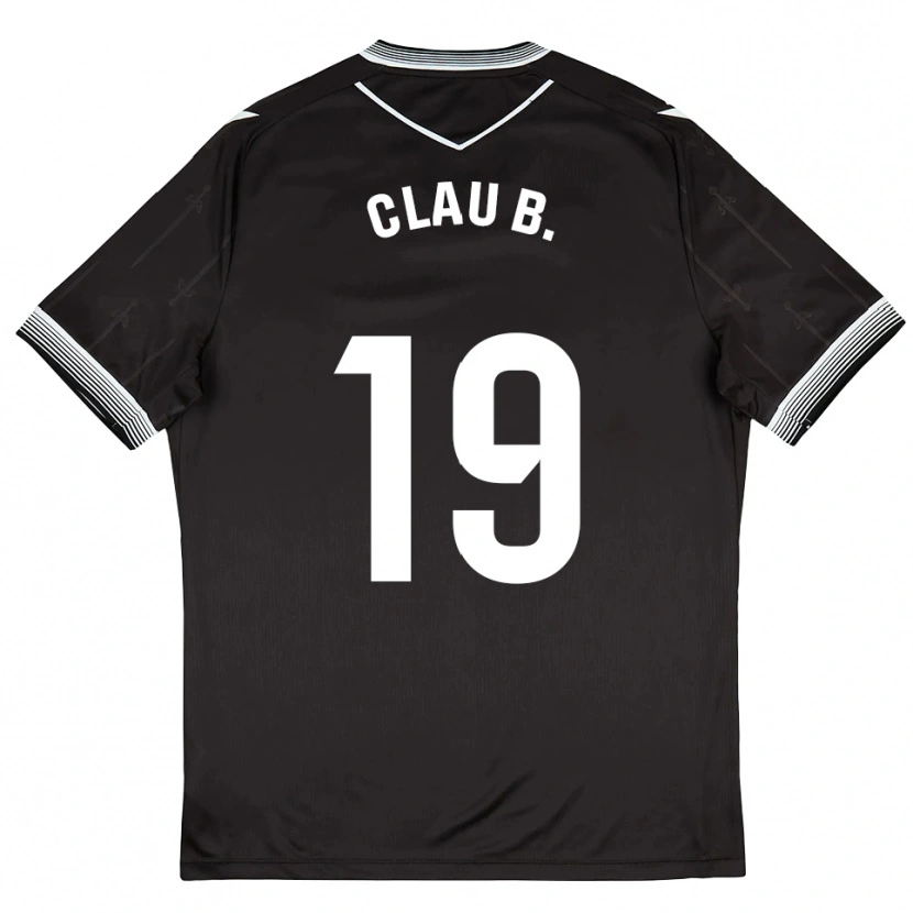 Danxen Men Claudia Barrios #19 Black White Away Jersey 2025/26 T-Shirt