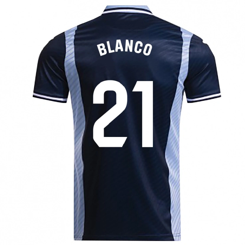 Danxen Men Víctor Blanco #21 Navy Sky Blue Away Jersey 2025/26 T-Shirt