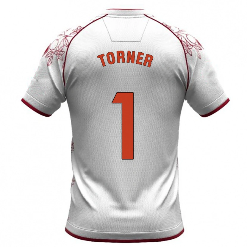 Danxen Men Sergi Torner #1 White Burgundy Away Jersey 2025/26 T-Shirt