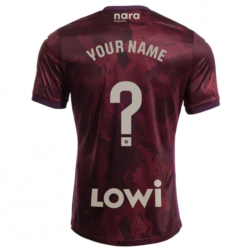Danxen Men Your Name #0 Burgundy White Away Jersey 2025/26 T-Shirt