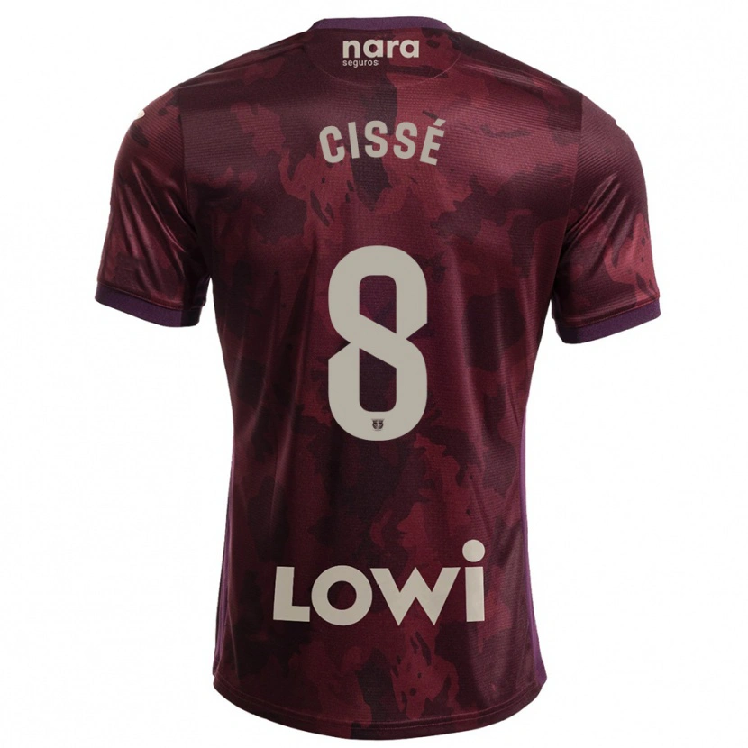 Danxen Men Seydouba Cissé #8 Burgundy White Away Jersey 2025/26 T-Shirt
