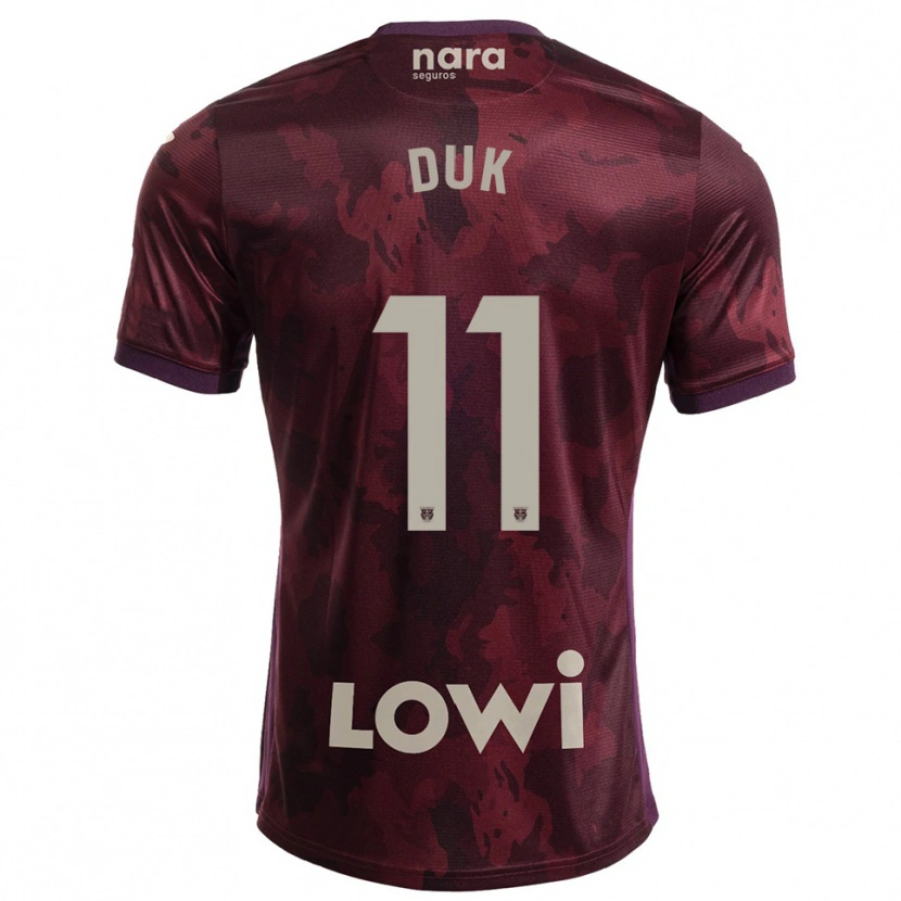 Danxen Men Duk #11 Burgundy White Away Jersey 2025/26 T-Shirt