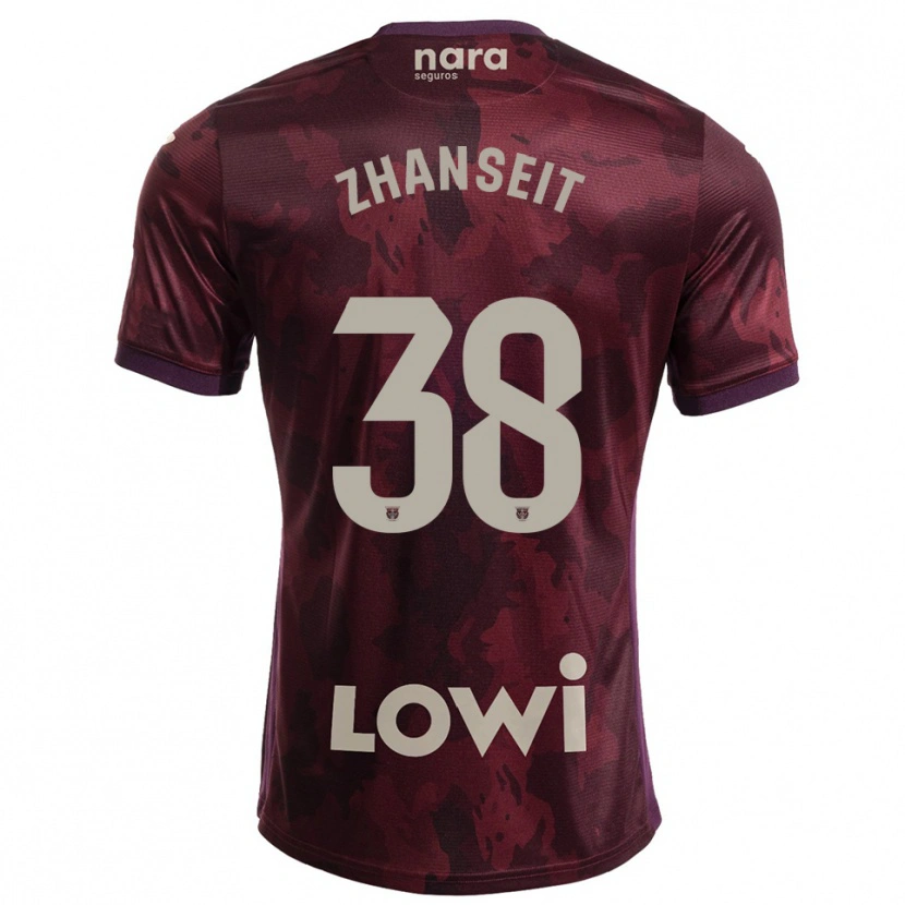 Danxen Men Sultan Zhanseit #38 Burgundy White Away Jersey 2025/26 T-Shirt