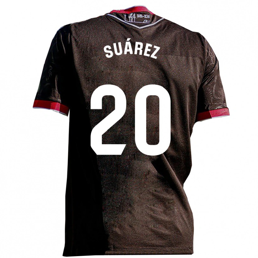 Danxen Men Arturo Suárez #20 Black Red Away Jersey 2025/26 T-Shirt