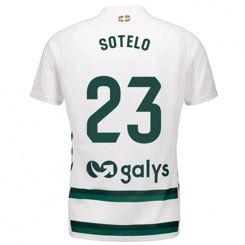 Danxen Men Marcos Sotelo #23 White Green Away Jersey 2025/26 T-Shirt