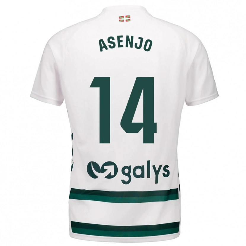 Danxen Men Ibai Asenjo #14 White Green Away Jersey 2025/26 T-Shirt