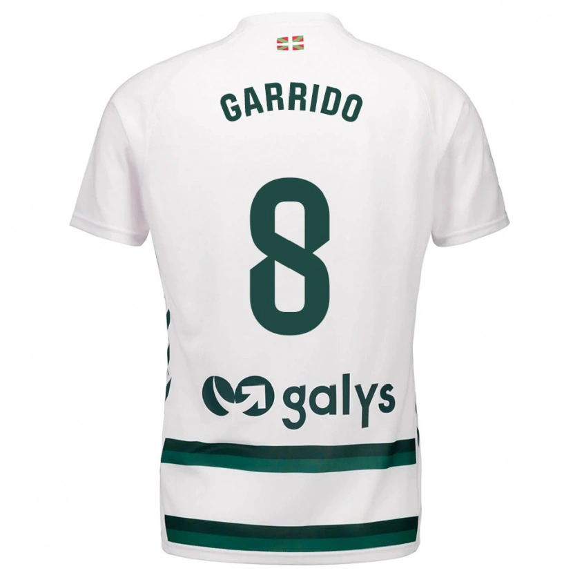 Danxen Men Aleix Garrido #8 White Green Away Jersey 2025/26 T-Shirt