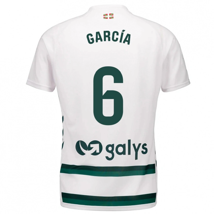 Danxen Men Óscar García #6 White Green Away Jersey 2025/26 T-Shirt