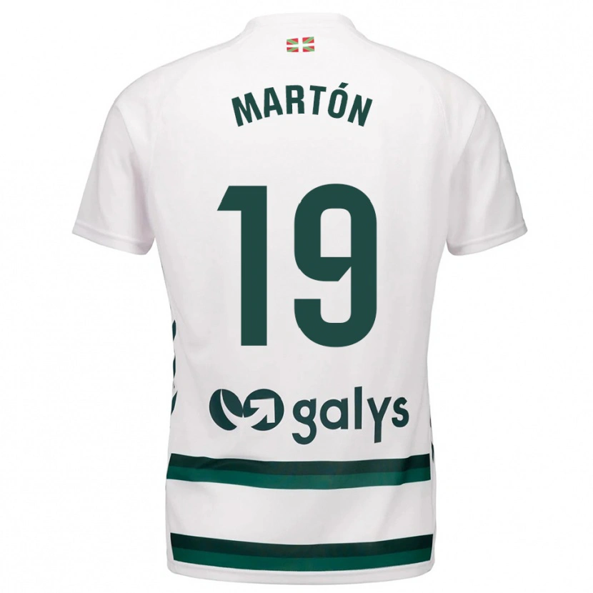 Danxen Men Javi Martón #19 White Green Away Jersey 2025/26 T-Shirt