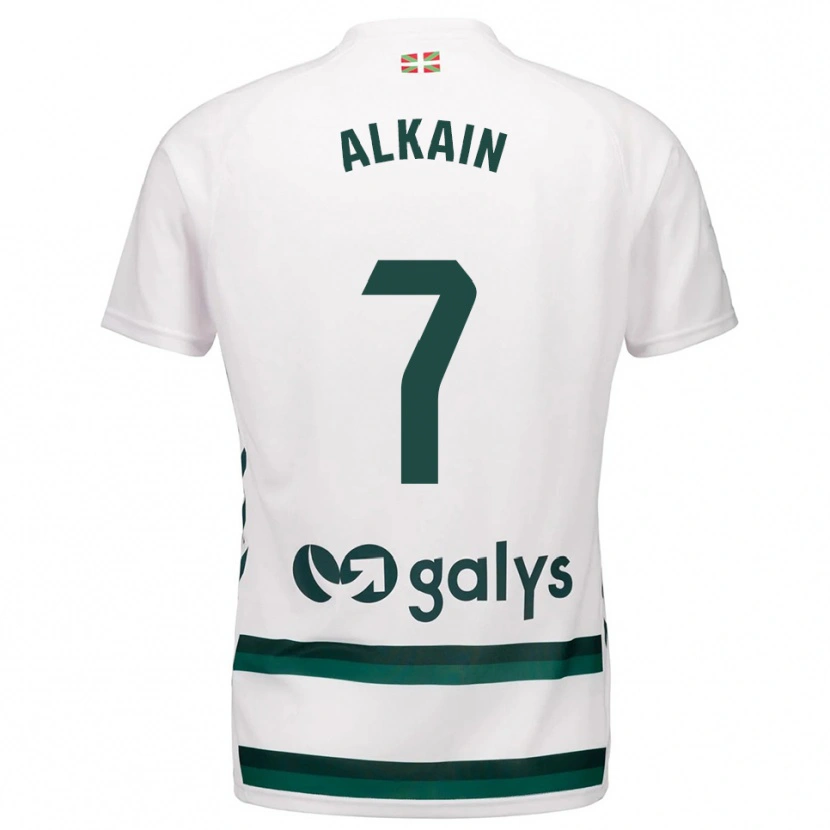 Danxen Men Xeber Alkain #7 White Green Away Jersey 2025/26 T-Shirt