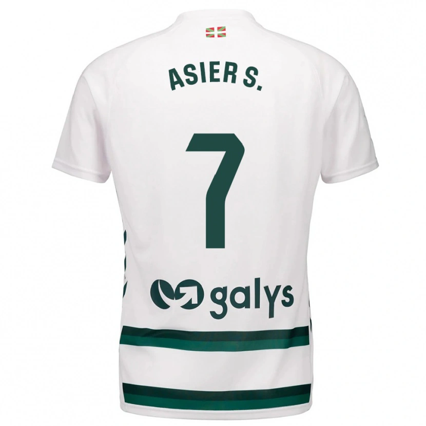 Danxen Men Asier Sánchez #7 White Green Away Jersey 2025/26 T-Shirt