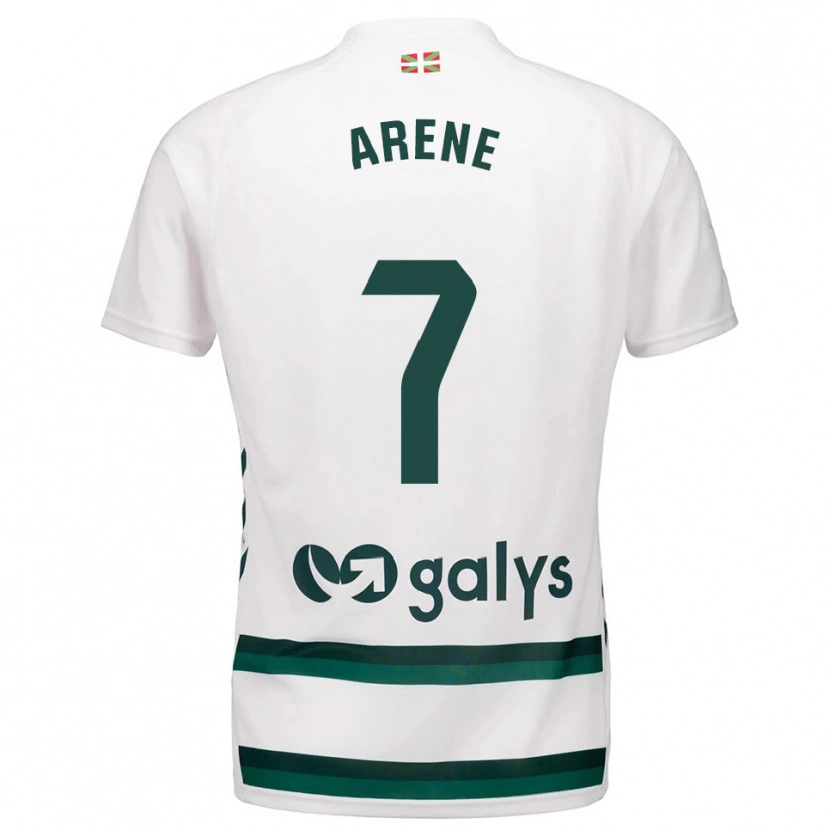 Danxen Men Arene Altonaga Echeverria #7 White Green Away Jersey 2025/26 T-Shirt