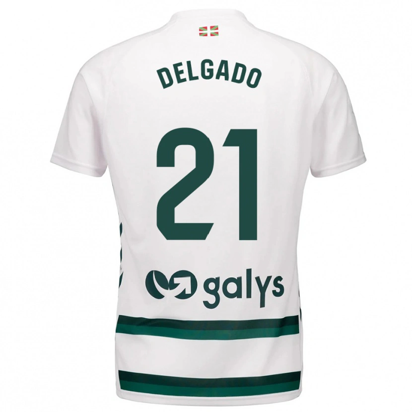 Danxen Men Marc Delgado #21 White Green Away Jersey 2025/26 T-Shirt