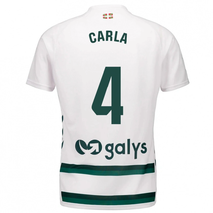 Danxen Men Carla Andrés Abad #4 White Green Away Jersey 2025/26 T-Shirt