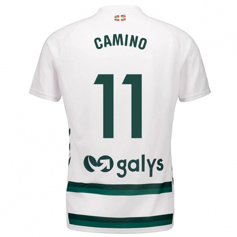 Danxen Men Laura Camino Fernández #11 White Green Away Jersey 2025/26 T-Shirt