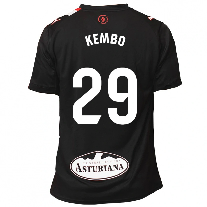 Danxen Men Yann Kembo #29 Black White Away Jersey 2025/26 T-Shirt