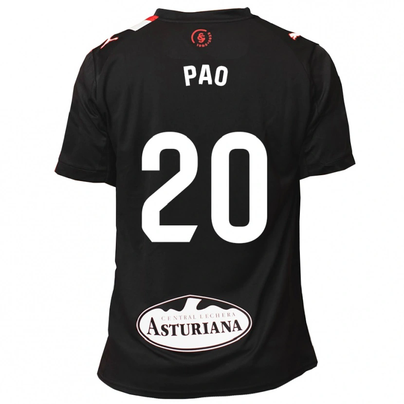 Danxen Men Paola Hernández Martín #20 Black White Away Jersey 2025/26 T-Shirt