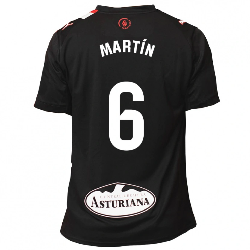 Danxen Men Nacho Martín #6 Black White Away Jersey 2025/26 T-Shirt