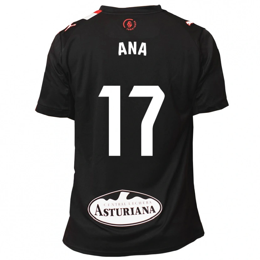 Danxen Men Ana Gloria Campoamor Paredes #17 Black White Away Jersey 2025/26 T-Shirt