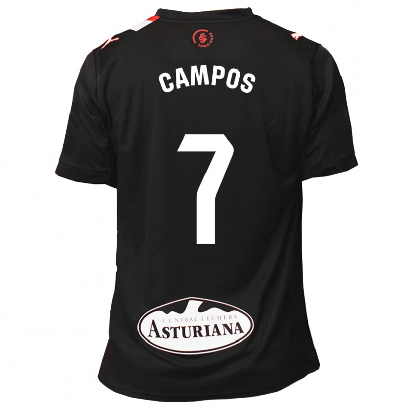 Danxen Men Gaspar Campos #7 Black White Away Jersey 2025/26 T-Shirt