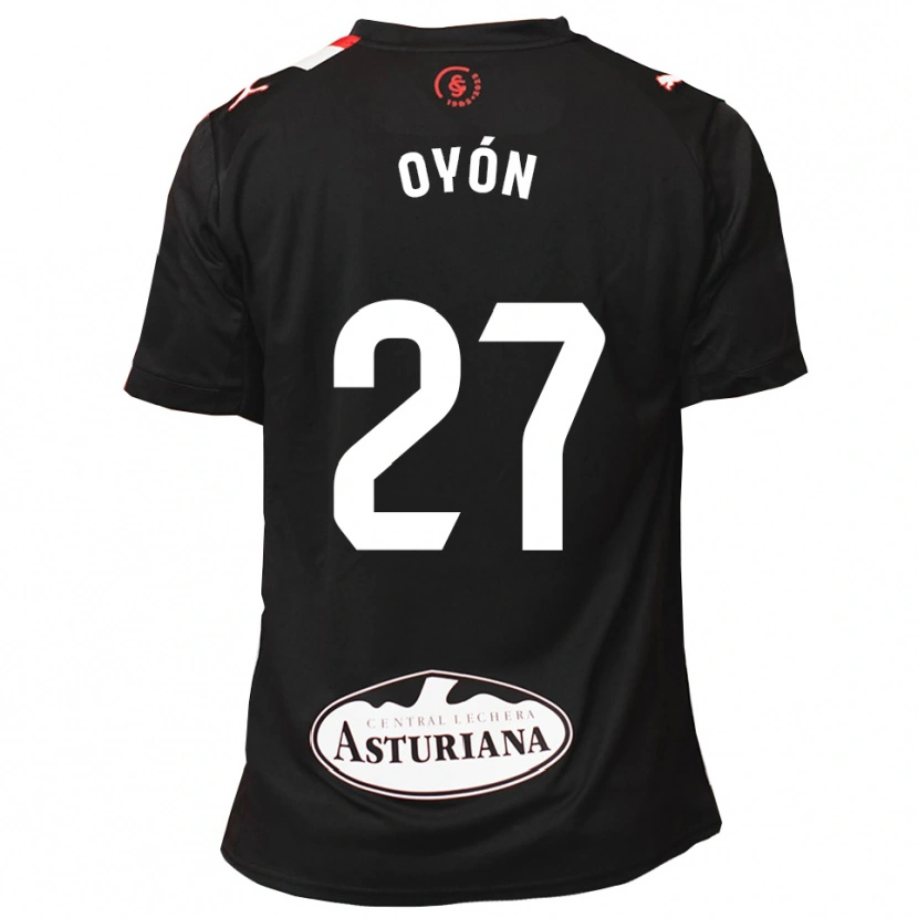 Danxen Men Álex Oyón #27 Black White Away Jersey 2025/26 T-Shirt
