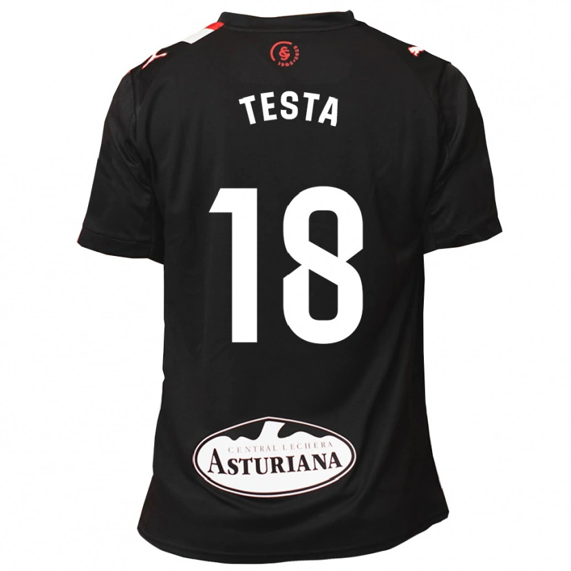 Danxen Men Laura Testa Roca #18 Black White Away Jersey 2025/26 T-Shirt