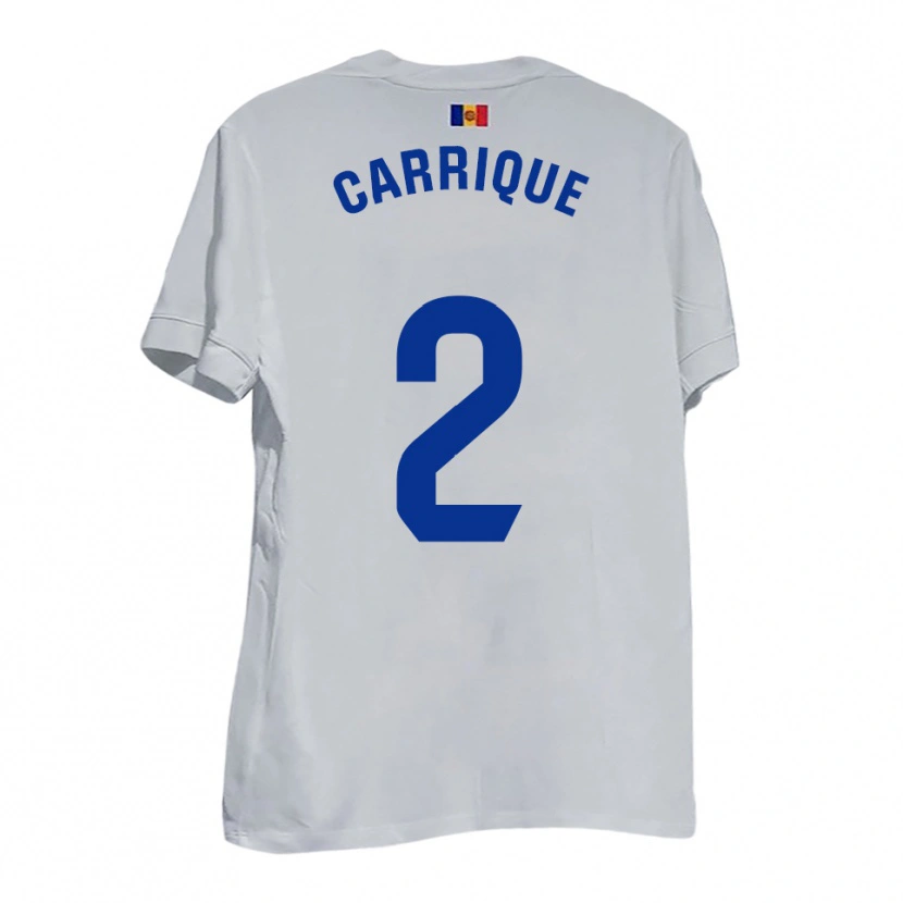 Danxen Men Thomas Carrique #2 White Blue Yellow Away Jersey 2025/26 T-Shirt