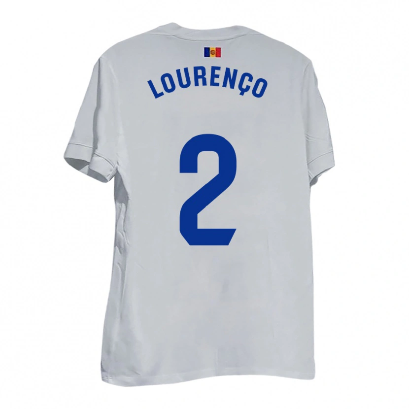 Danxen Men Lucas Lourenço #2 White Blue Yellow Away Jersey 2025/26 T-Shirt