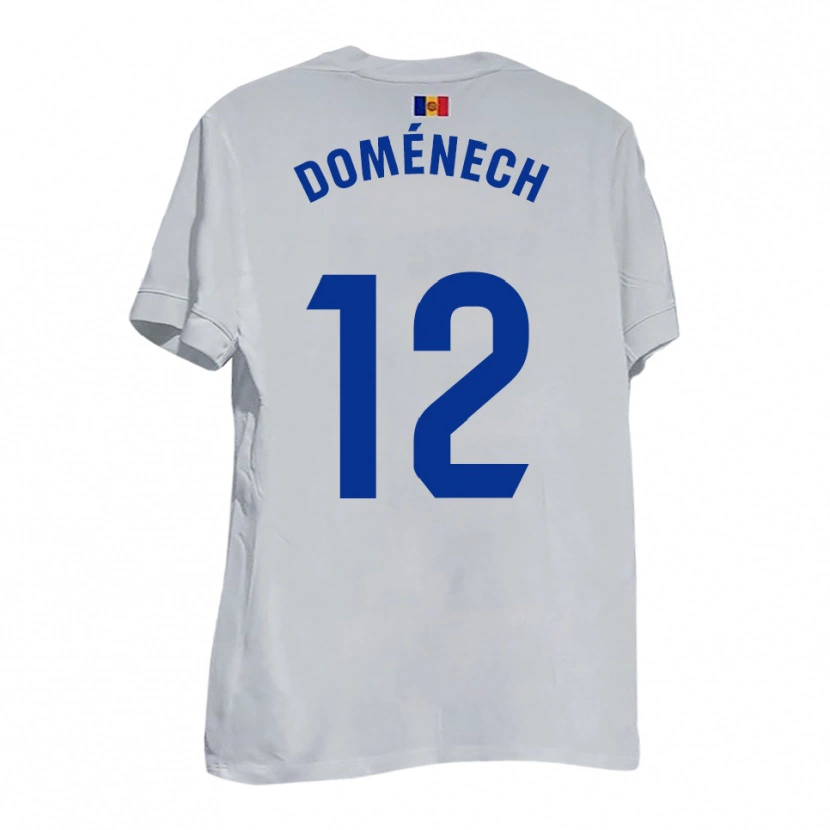Danxen Men Marc Doménech #12 White Blue Yellow Away Jersey 2025/26 T-Shirt