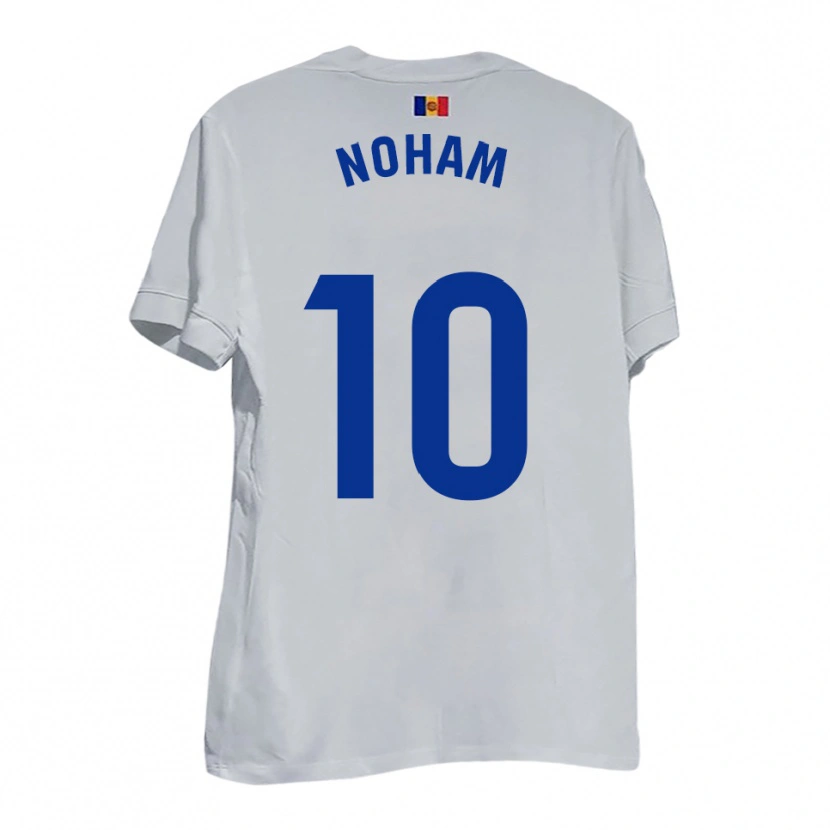 Danxen Men Noham #10 White Blue Yellow Away Jersey 2025/26 T-Shirt