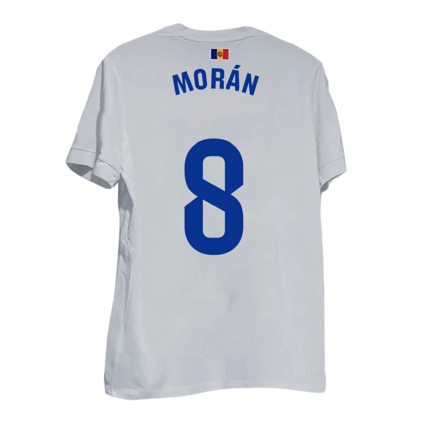 Danxen Men Erik Morán #8 White Blue Yellow Away Jersey 2025/26 T-Shirt