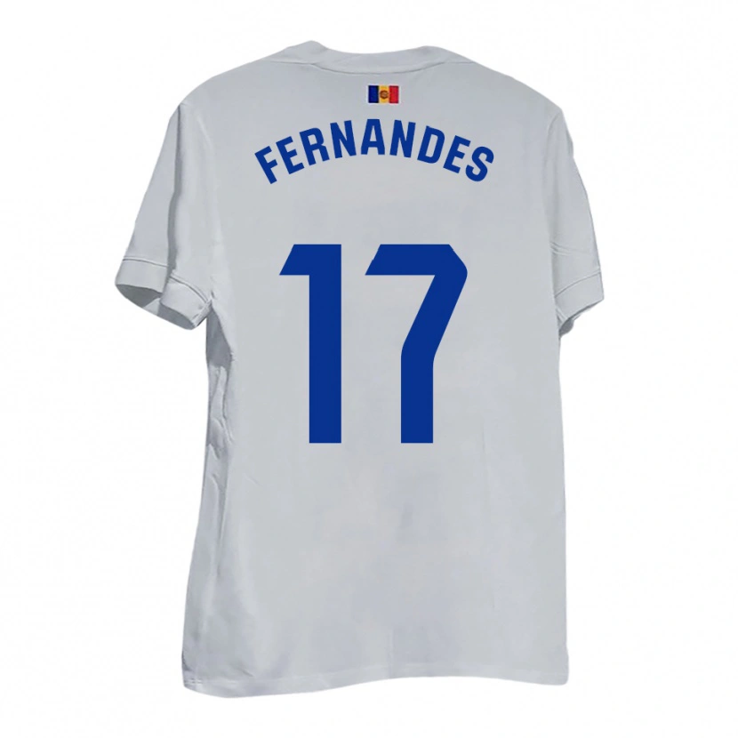Danxen Men Saúl Fernandes #17 White Blue Yellow Away Jersey 2025/26 T-Shirt