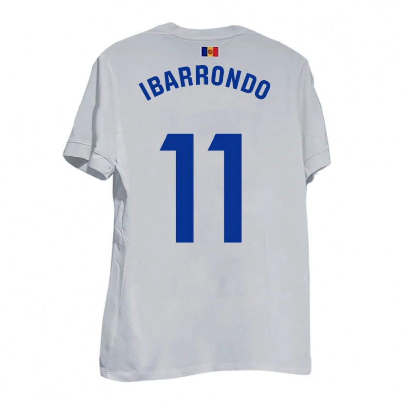 Danxen Men Alejandro Ibarrondo #11 White Blue Yellow Away Jersey 2025/26 T-Shirt
