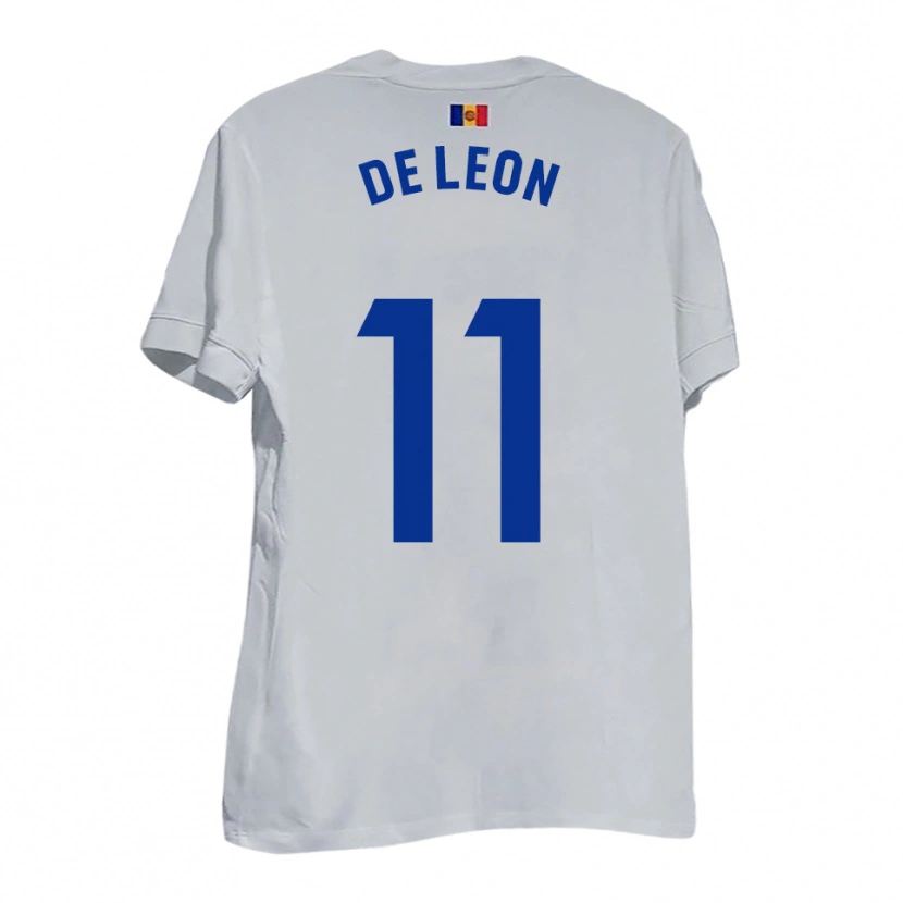 Danxen Men Lautaro De León #11 White Blue Yellow Away Jersey 2025/26 T-Shirt