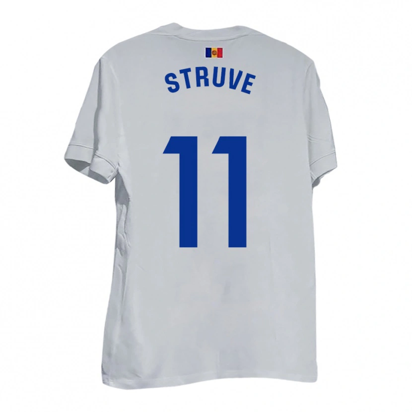 Danxen Men Biel Struve #11 White Blue Yellow Away Jersey 2025/26 T-Shirt