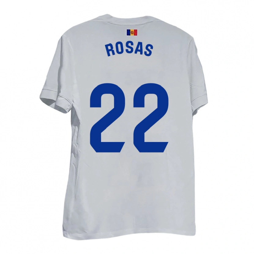 Danxen Men Berto Rosas #22 White Blue Yellow Away Jersey 2025/26 T-Shirt