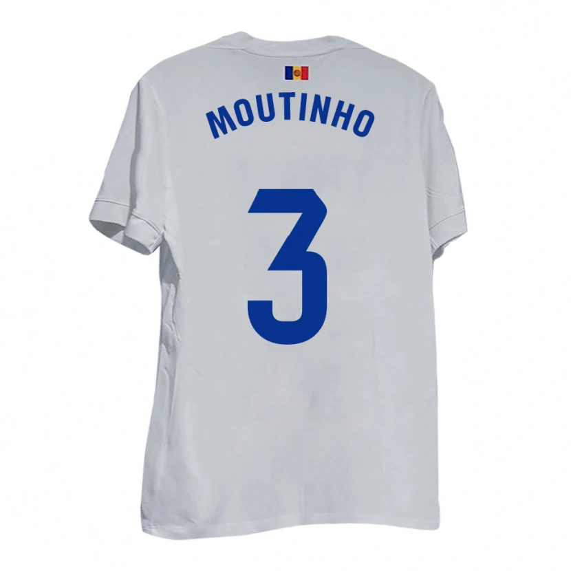 Danxen Men Joel Moutinho #3 White Blue Yellow Away Jersey 2025/26 T-Shirt