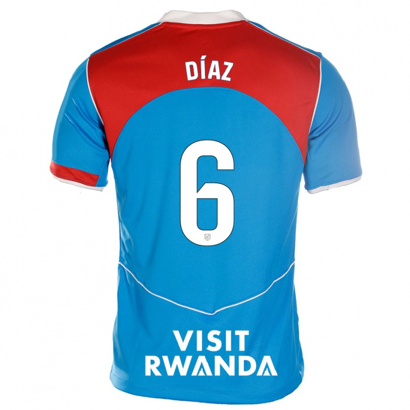 Danxen Men Javier Díaz #6 Blue White Third Jersey 2025/26 T-Shirt