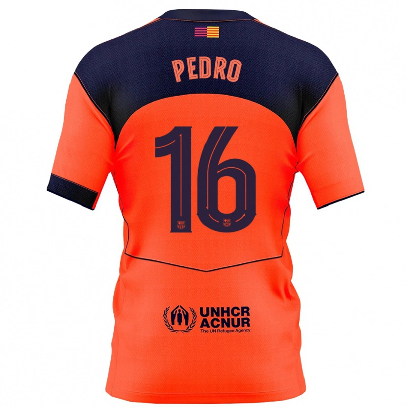 Danxen Men Pedro Rodríguez #16 Orange Navy Third Jersey 2025/26 T-Shirt