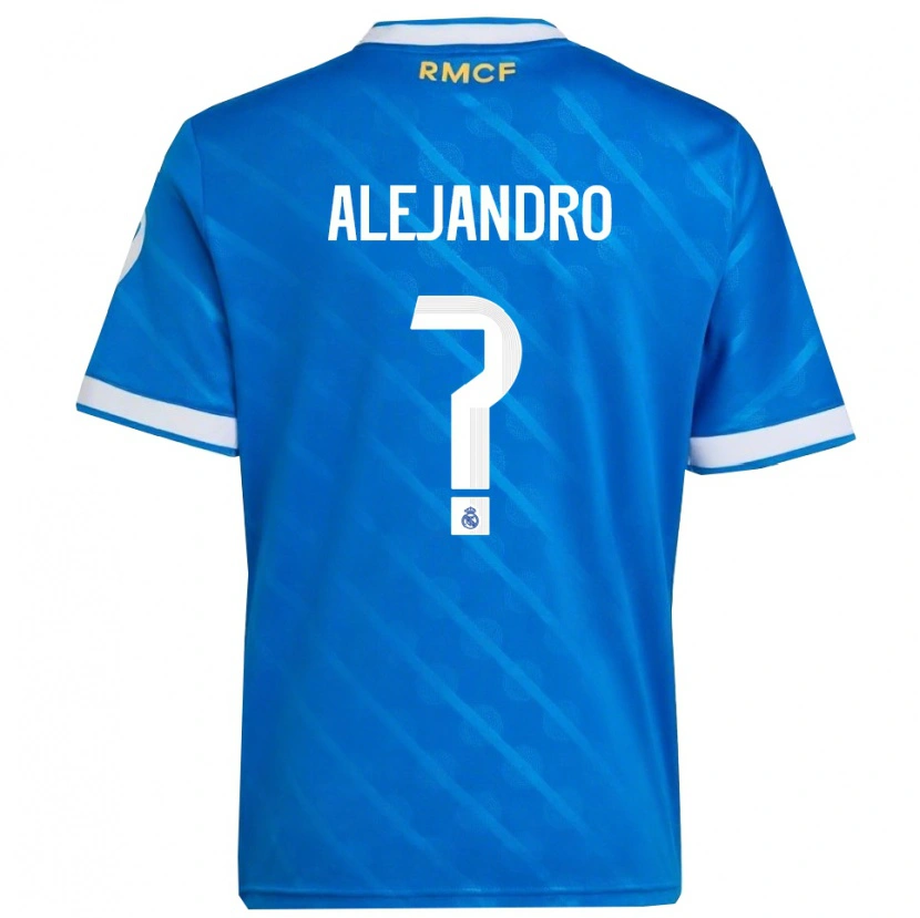Danxen Men Alejandro Hernández #0 Blue  White Third Jersey 2025/26 T-Shirt