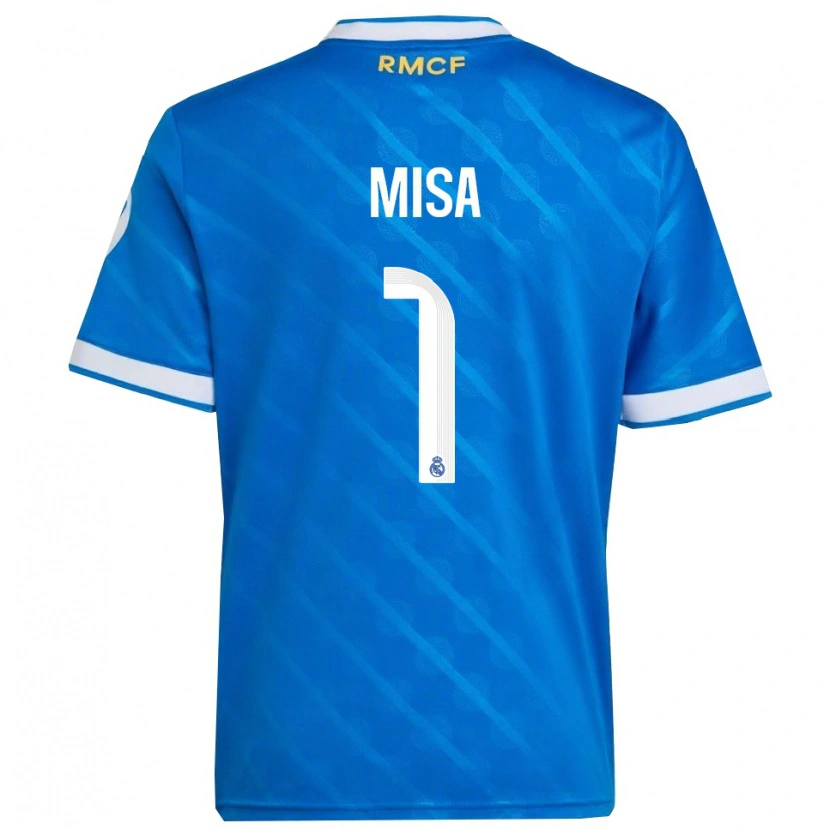 Danxen Men Misa Rodríguez #1 Blue  White Third Jersey 2025/26 T-Shirt