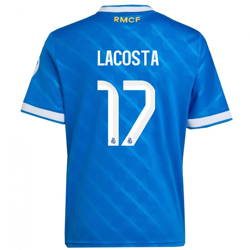 Danxen Men Diego Lacosta #17 Blue  White Third Jersey 2025/26 T-Shirt