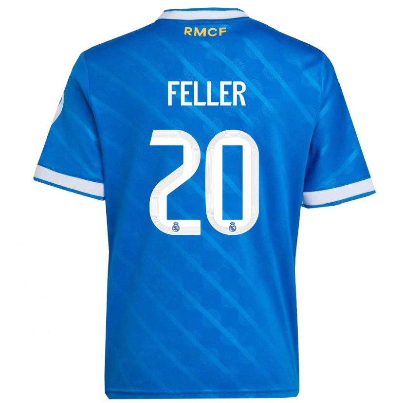Danxen Men Naomie Feller #20 Blue  White Third Jersey 2025/26 T-Shirt