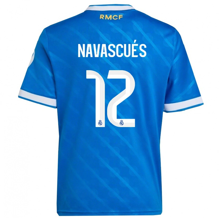 Danxen Men Liberto Navascués #12 Blue  White Third Jersey 2025/26 T-Shirt