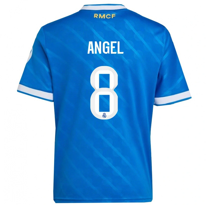 Danxen Men Manuel Ángel #8 Blue  White Third Jersey 2025/26 T-Shirt