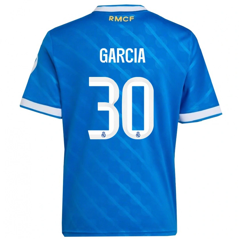 Danxen Men Gonzalo García #30 Blue  White Third Jersey 2025/26 T-Shirt
