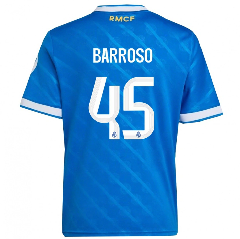 Danxen Men Jaime Barroso #45 Blue  White Third Jersey 2025/26 T-Shirt